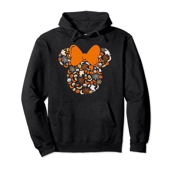 Disney Halloween Sweatshirt Minnie Mouse Citrouille - Licence Officielle, Coupe Classique, Orange Festif